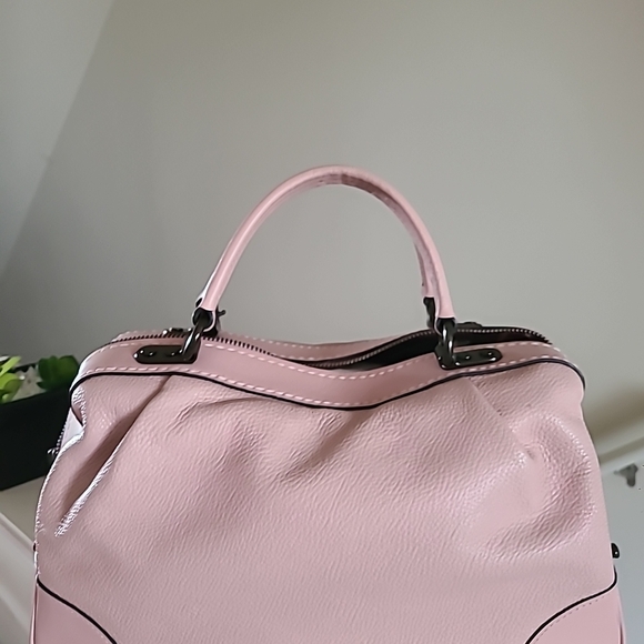 Coach  Pink Leather Satchel /crossbody bag - Picture 3 of 12